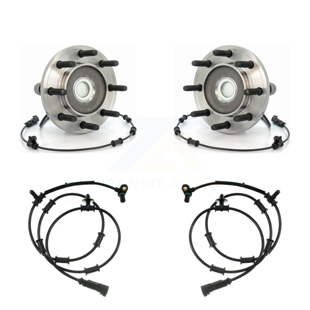 Wheel Hub Bearing And Extra ABS Sensor Front Kit For Ram 3500 Dodge with Harness