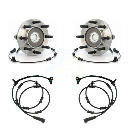 Wheel Hub Bearing And Extra ABS Sensor Front Kit For Ram 3500 Dodge with Harness