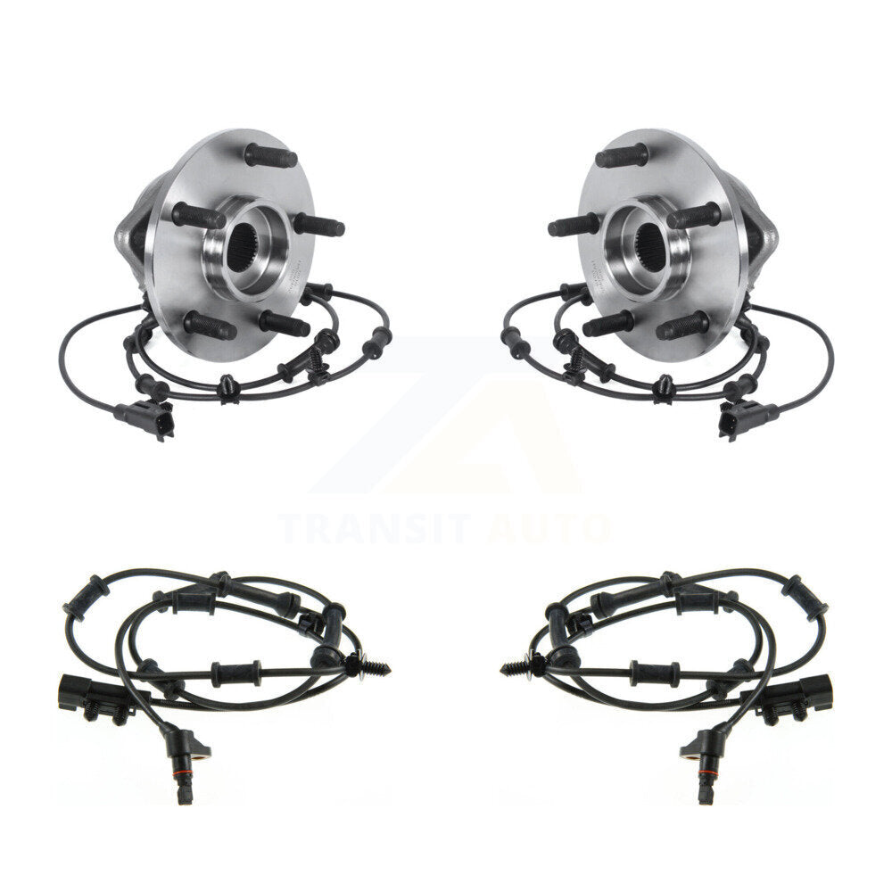 Wheel Hub Bearing And Extra ABS Sensor Front Kit For Jeep Wrangler JK