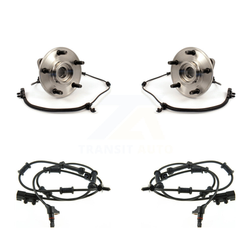 Wheel Hub Bearing And Extra ABS Sensor Front Kit For Jeep Wrangler with Harness