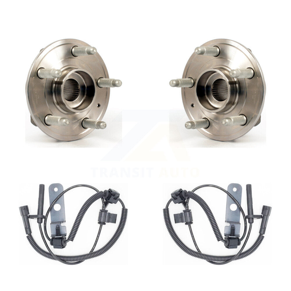 Wheel Hub Bearing And ABS Sensor Front Kit For Cadillac CTS with Harness