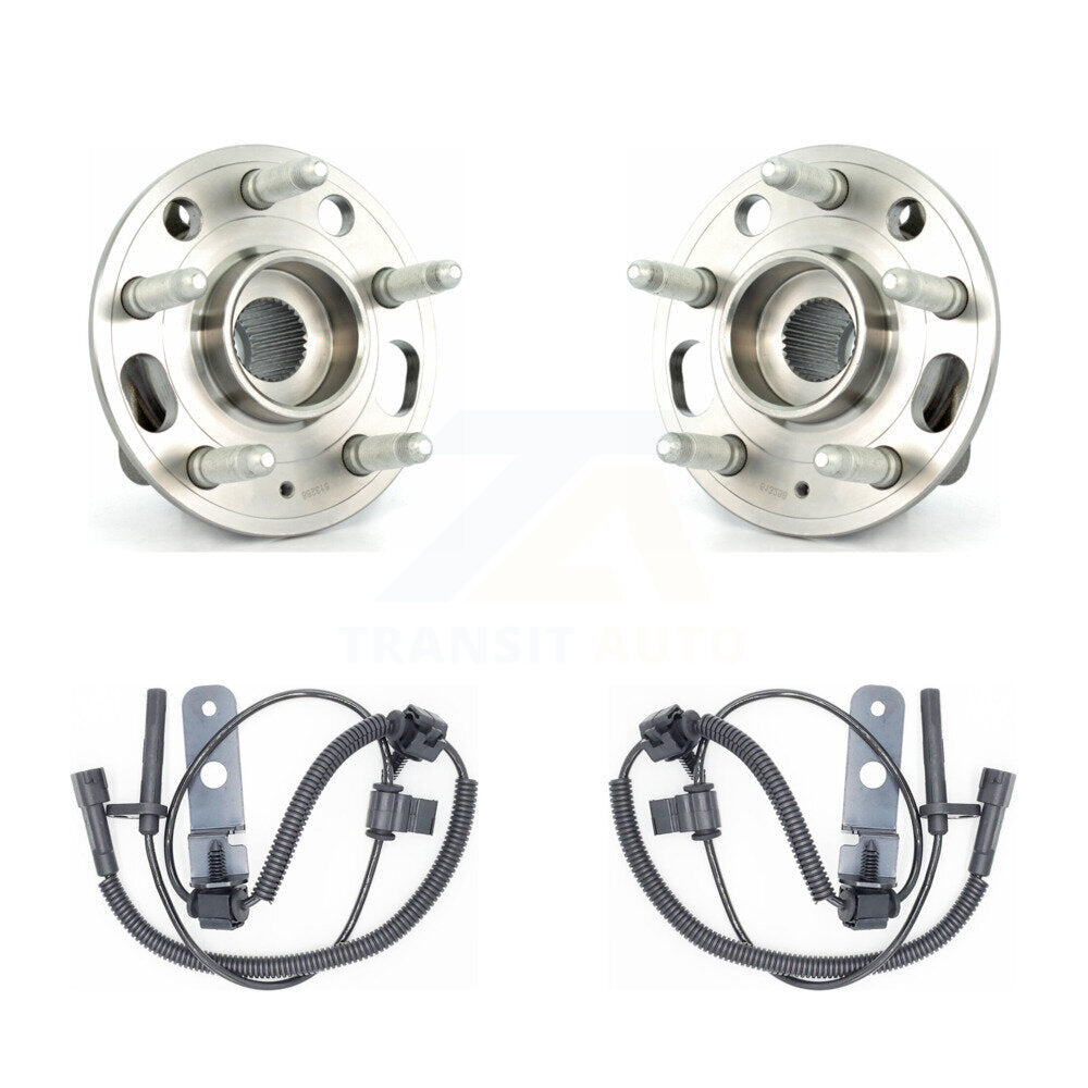 Wheel Hub Bearing And ABS Sensor Front Kit For 2014 Cadillac CTS with Harness