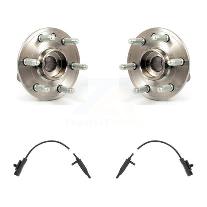 Wheel Hub Bearing Sensor Front Kit For 13-16 Cadillac SRX 3.6L with 4-Wheel ABS