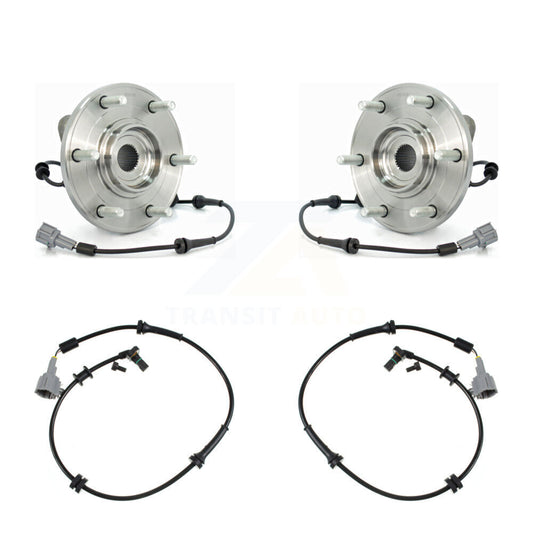 Wheel Hub Bearing & Extra Sensor Front Kit For Nissan TITAN Armada INFINITI QX56