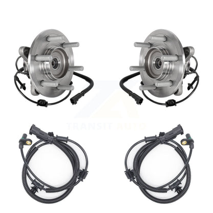 Wheel Hub Bearing & Extra Sensor Front Kit For Ford Expedition Lincoln Navigator