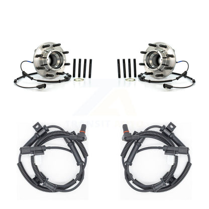 Wheel Hub Bearing And Extra ABS Sensor Front Kit For Ford F-250 Super Duty