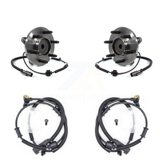 Wheel Hub Bearing & Extra ABS Sensor Front Kit For Ford F-150 Expedition Lincoln