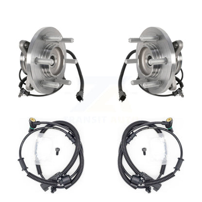 Wheel Hub Bearing & Extra Sensor Front Kit For Ford Expedition Lincoln Navigator