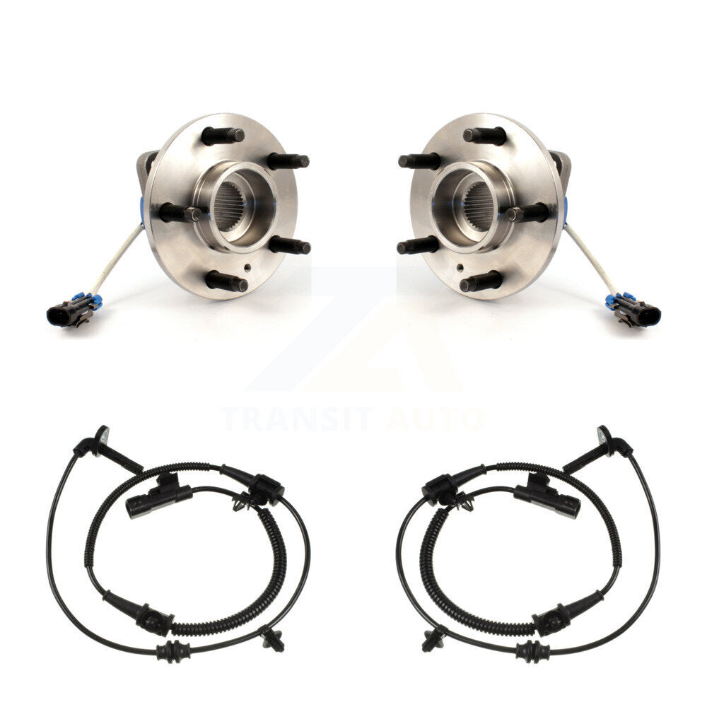 Wheel Hub Bearing And Extra ABS Sensor Front Kit For 2010 Buick Allure 3.6L