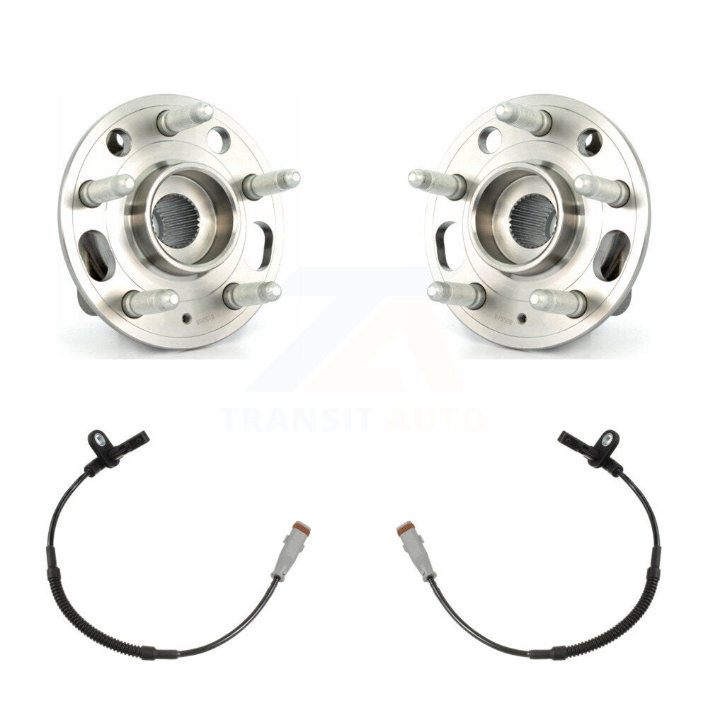 Wheel Hub Bearing And ABS Sensor Front Kit For Buick LaCrosse Regal Saab 9-5