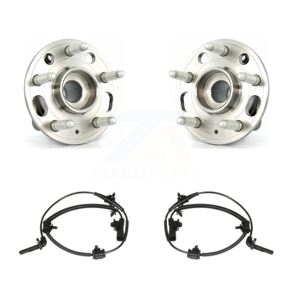 Wheel Hub Bearing And ABS Sensor Front Kit For Buick LaCrosse Regal Saab 9-5