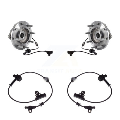 Wheel Hub Bearing Extra Sensor Front Kit For Chevrolet Silverado 3500 HD GMC 4WD
