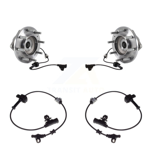 Wheel Hub Bearing Extra Sensor Front Kit For Chevrolet Silverado 3500 HD GMC 4WD