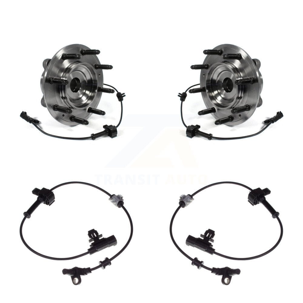 Wheel Hub Bearing Extra Sensor Front Kit For Chevrolet GMC Silverado 2500 HD 4WD