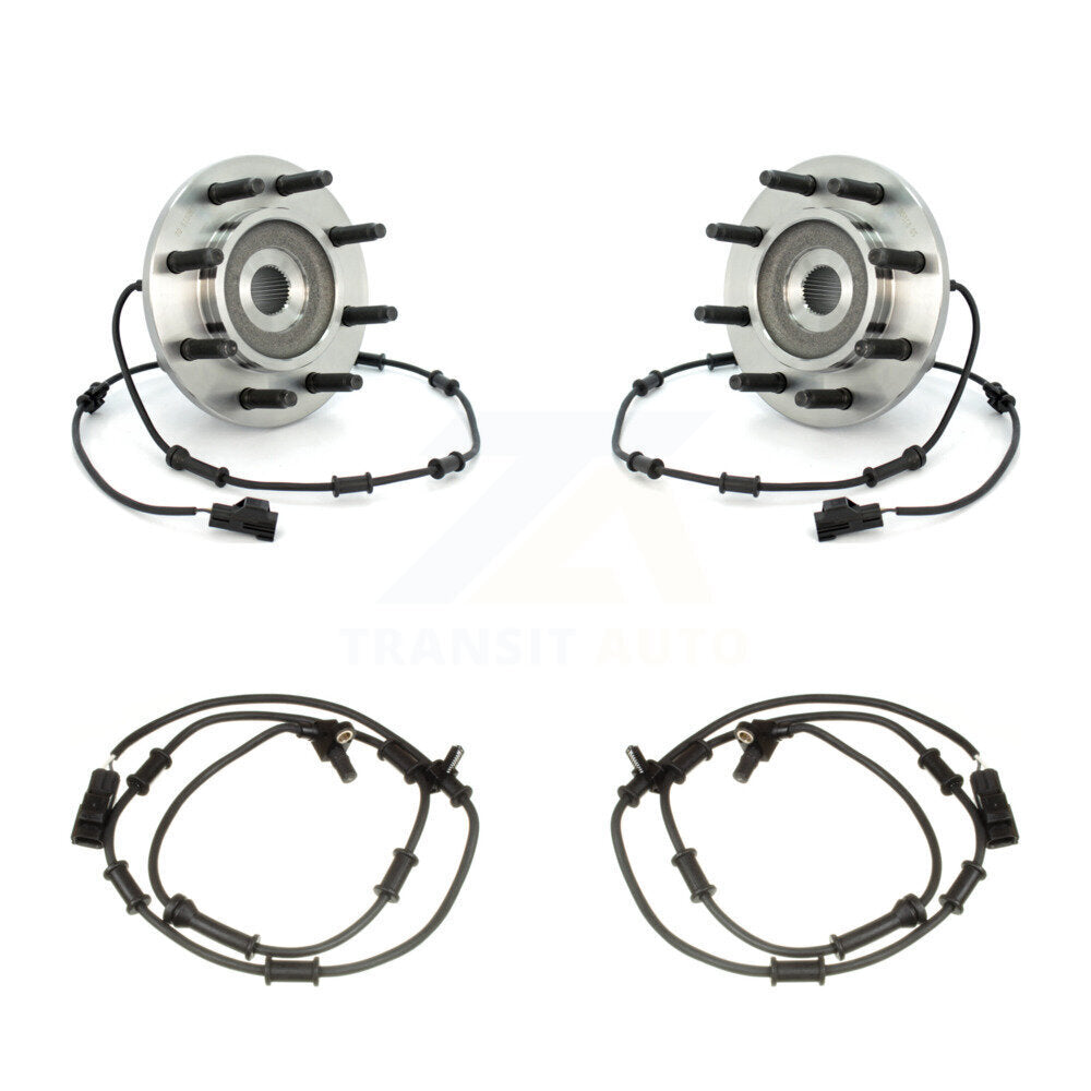 Wheel Hub Bearing & Extra Sensor Front Kit For Dodge Ram 2500 3500 with Harness