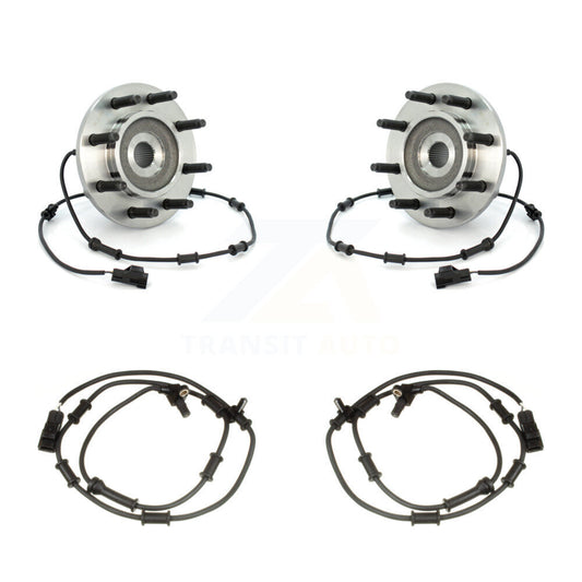 Wheel Hub Bearing & Extra Sensor Front Kit For Dodge Ram 2500 3500 with Harness