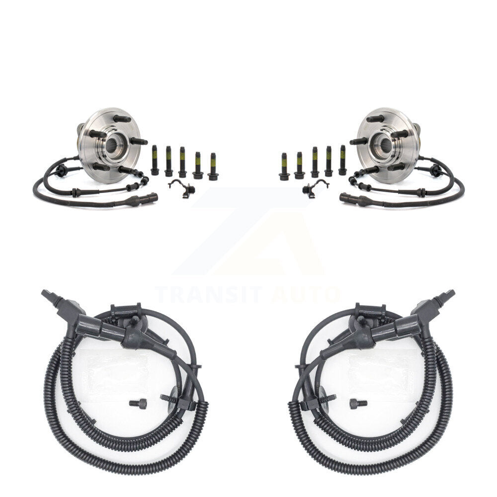 Wheel Hub Bearing & Extra Sensor Front Kit For Ford Explorer Mercury Mountaineer