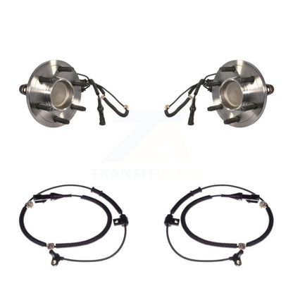 Wheel Hub Bearing & Extra Sensor Front Kit For Ford Expedition Lincoln Navigator