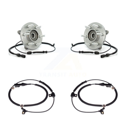 Wheel Hub Bearing & Extra Sensor Front Kit For Ford Expedition Lincoln Navigator