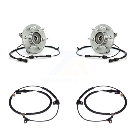 Wheel Hub Bearing & Extra Sensor Front Kit For Ford Expedition Lincoln Navigator