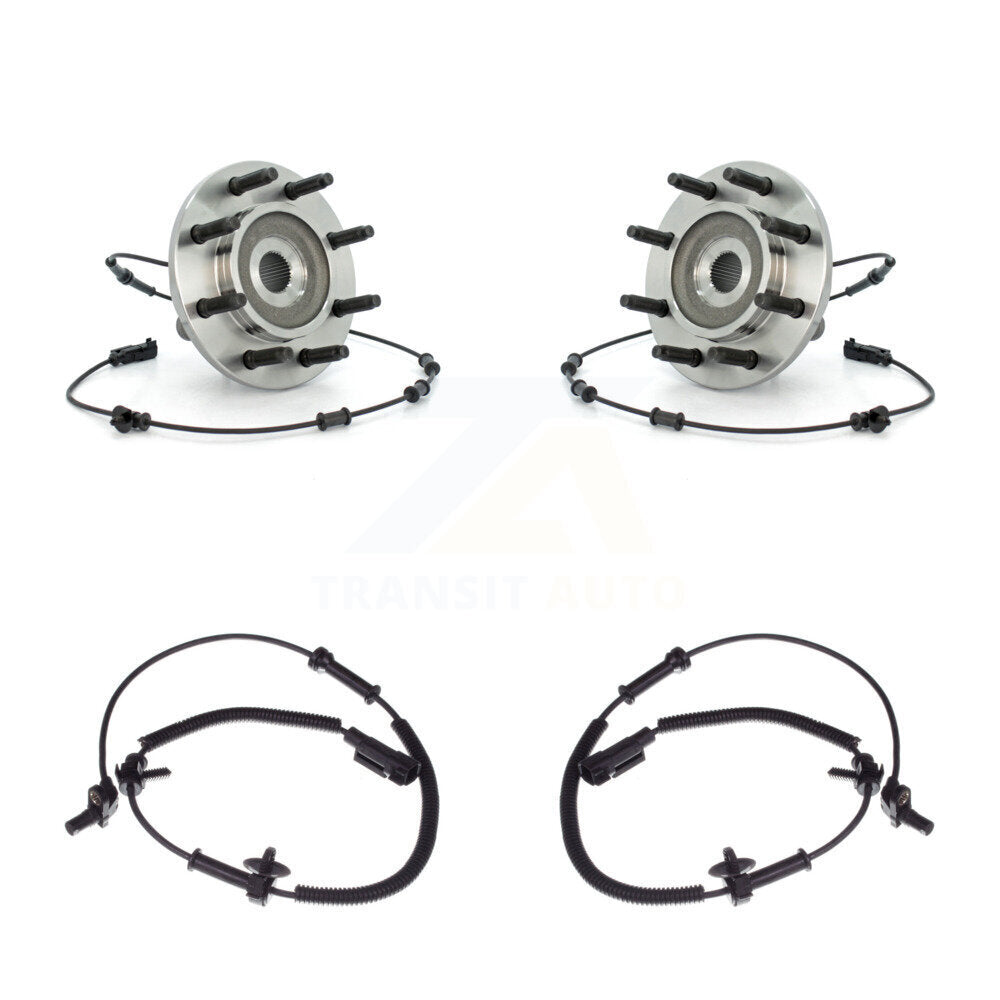 Wheel Hub Bearing Extra Sensor Front Kit For 07 Dodge Ram 1500 With 8 Lug Wheels