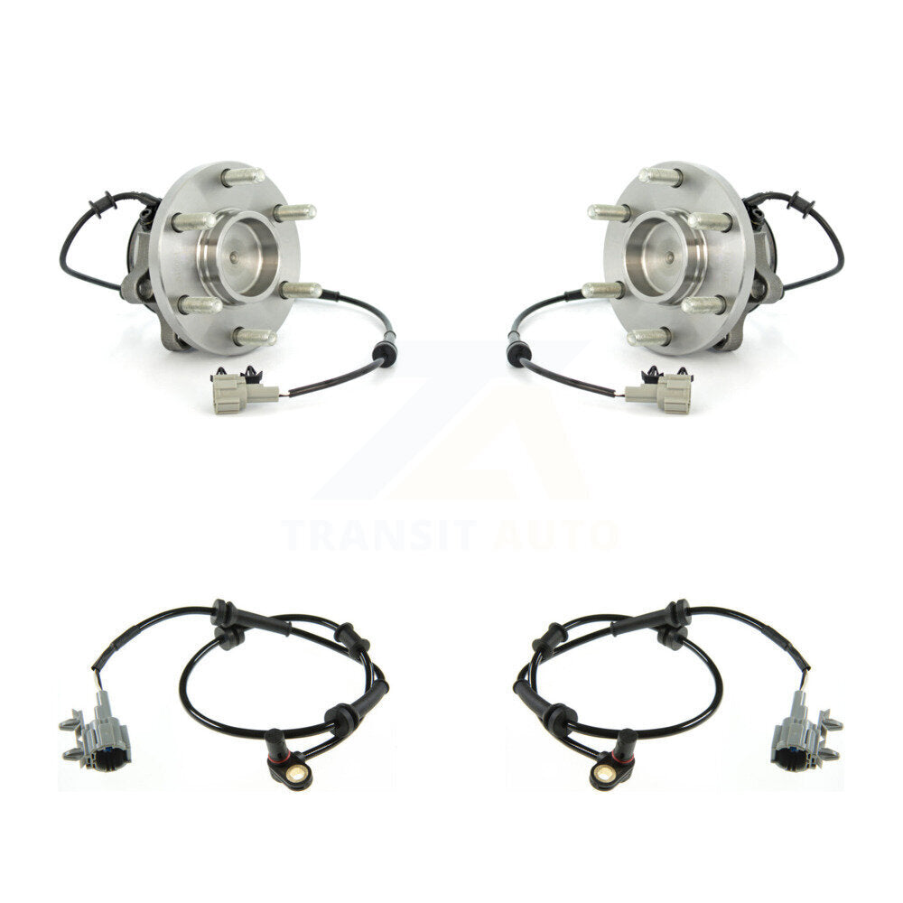 Wheel Hub Bearing & Extra Sensor Front Kit For Nissan Frontier Pathfinder Xterra