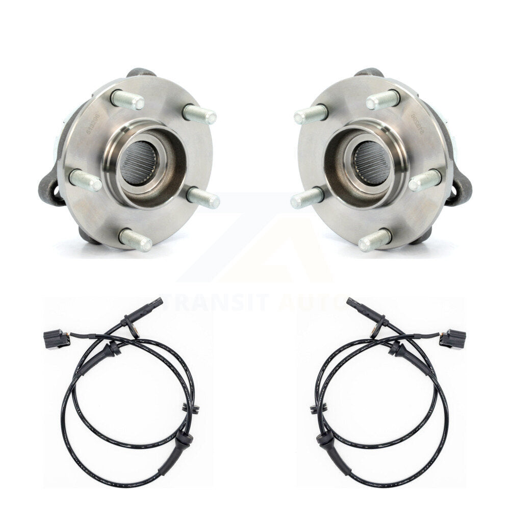 Wheel Hub Bearing And ABS Sensor Front Kit For Nissan Pathfinder INFINITI QX60