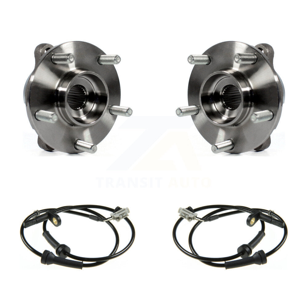 Wheel Hub Bearing And ABS Sensor Front Kit For INFINITI FX35 FX45 with Harness
