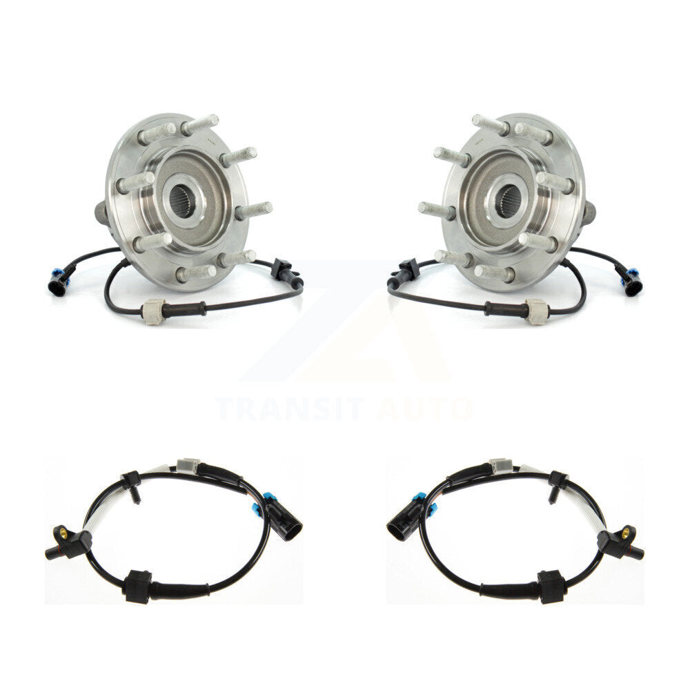 Wheel Hub Bearing And Extra ABS Sensor Front Kit For Chevrolet Silverado 3500
