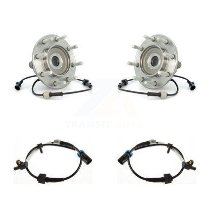 Wheel Hub Bearing And Extra ABS Sensor Front Kit For Chevrolet Silverado 3500