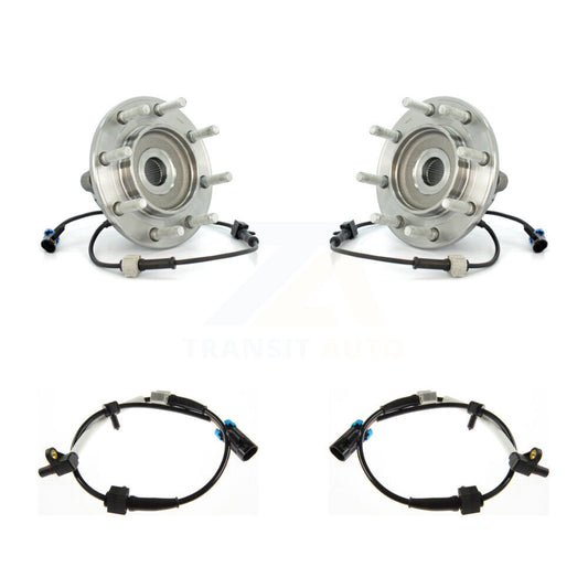 Wheel Hub Bearing And Extra ABS Sensor Front Kit For Chevrolet Silverado 3500