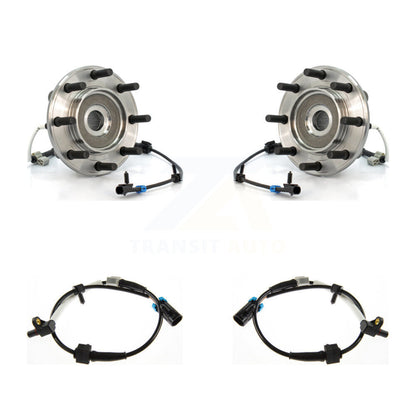 Wheel Hub Bearing And Extra ABS Sensor Front Kit For Chevrolet Silverado 3500