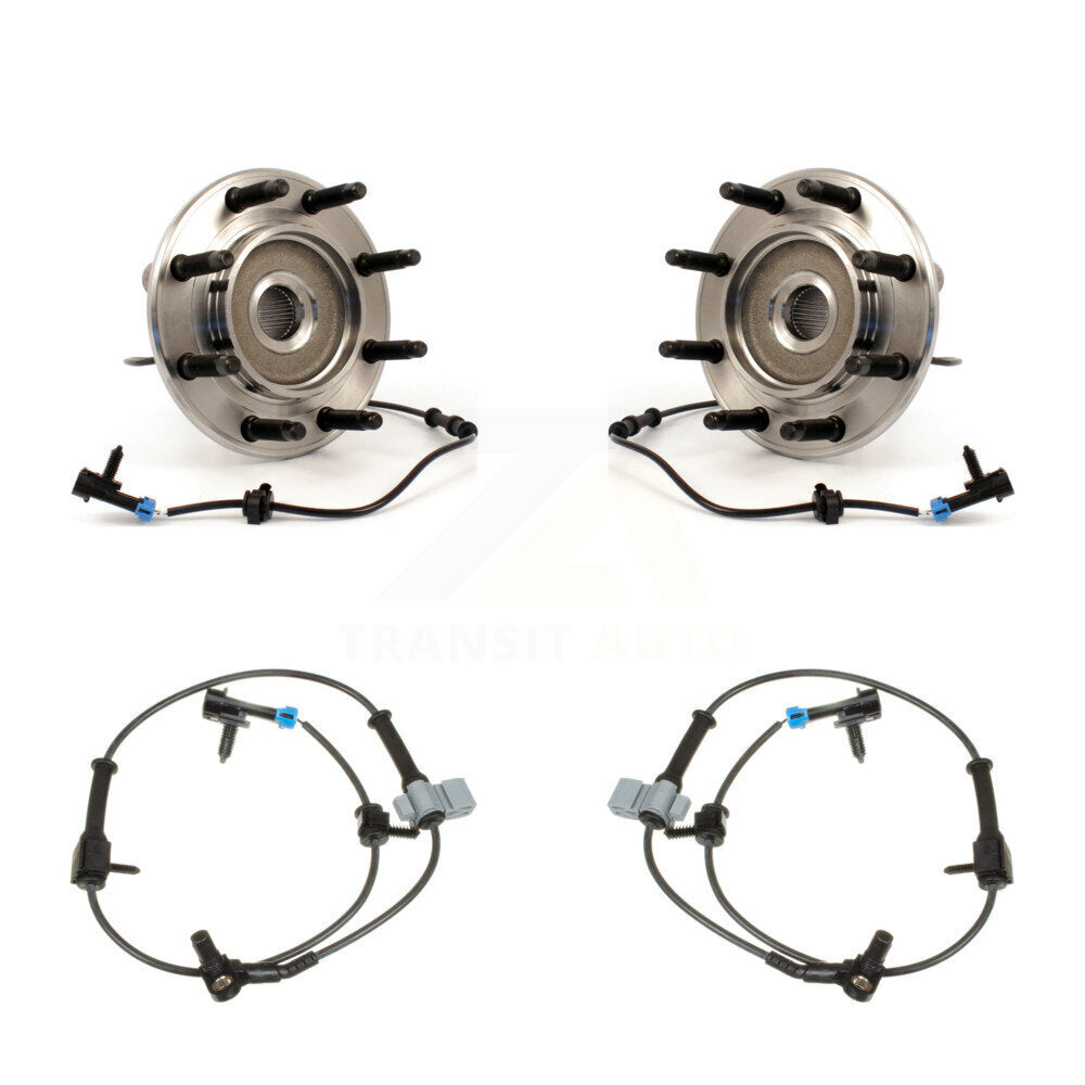 Wheel Hub Bearing Extra Sensor Front Kit For Chevrolet GMC Sierra 2500 HD Yukon