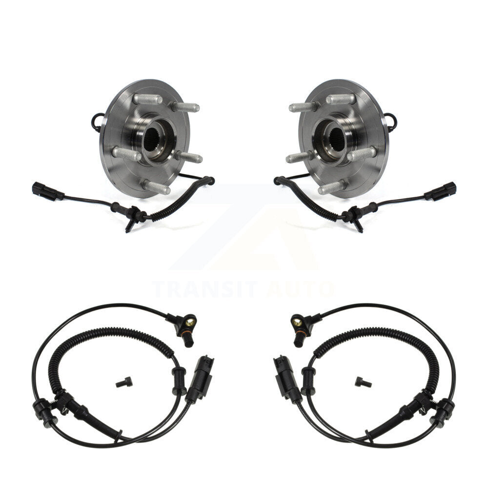 Wheel Hub Bearing And Extra ABS Sensor Front Kit For 2012 Ram 1500 with Harness