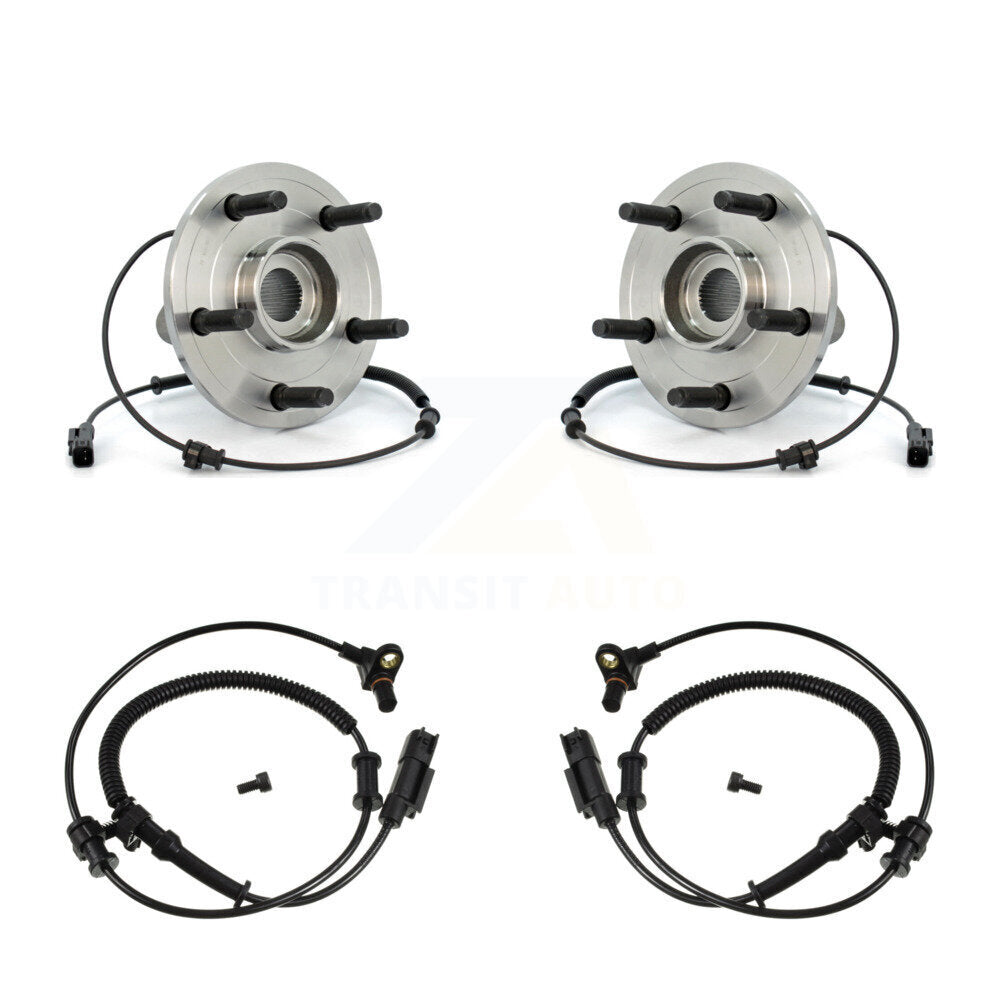 Wheel Hub Bearing And Extra ABS Sensor Front Kit For Ram 1500 Dodge with Harness