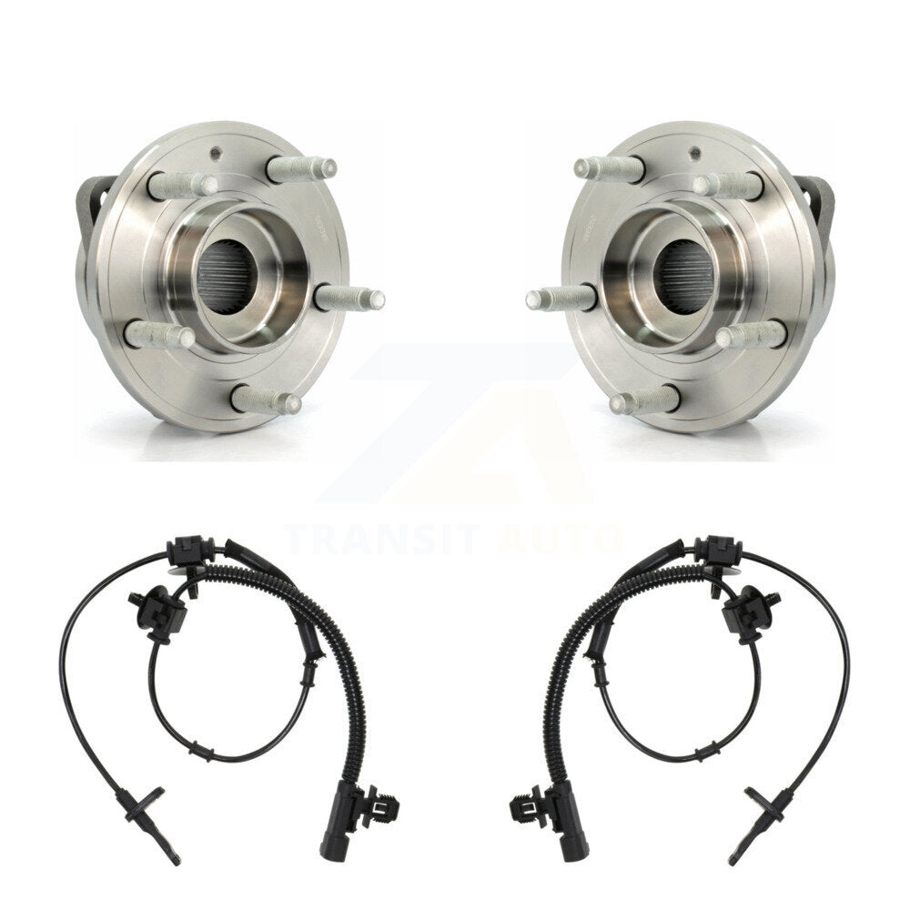 Wheel Hub Bearing And ABS Sensor Front Kit For 2013-2019 Cadillac ATS AWD