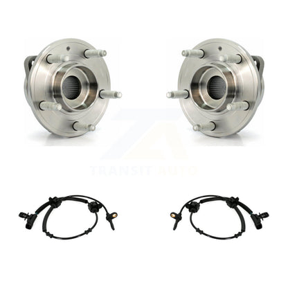 Wheel Hub Bearing And ABS Sensor Front Kit For 2013-2019 Cadillac ATS AWD