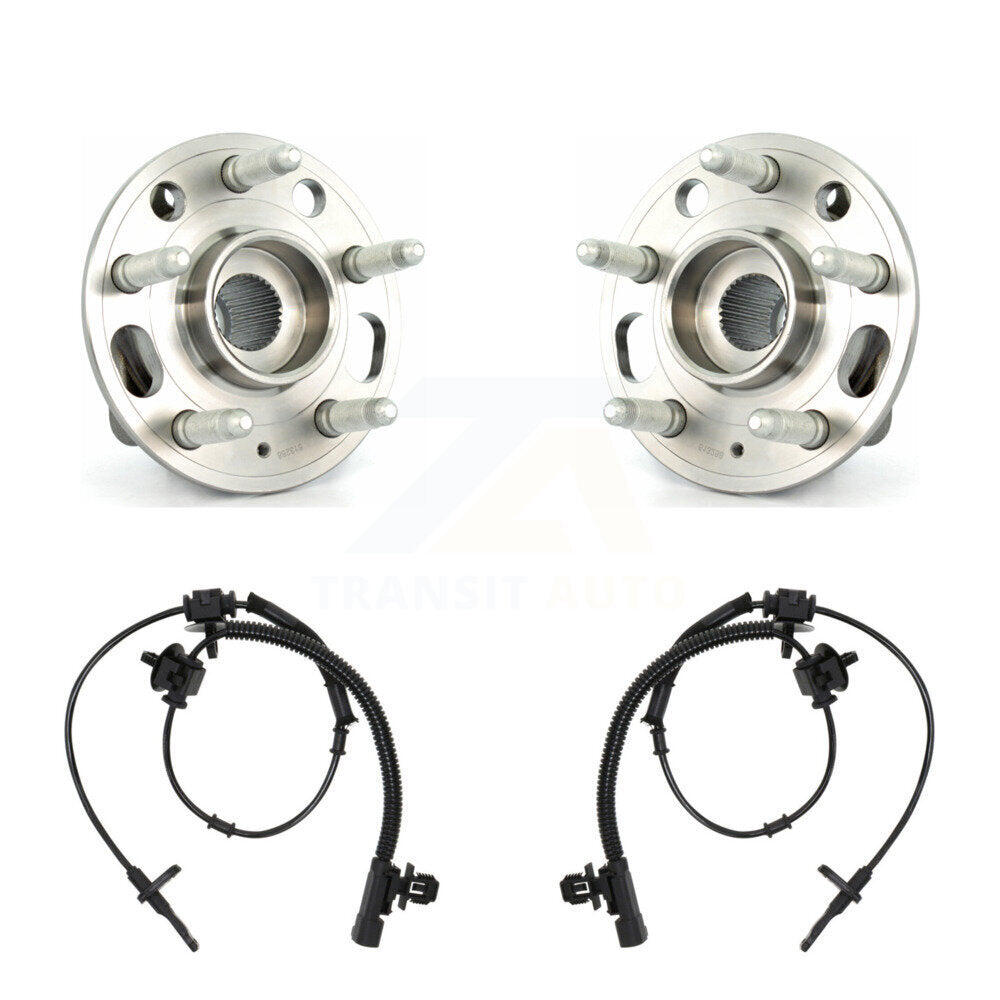 Wheel Hub Bearing And ABS Sensor Front Kit For Cadillac CTS AWD with 3.6L 2.0L