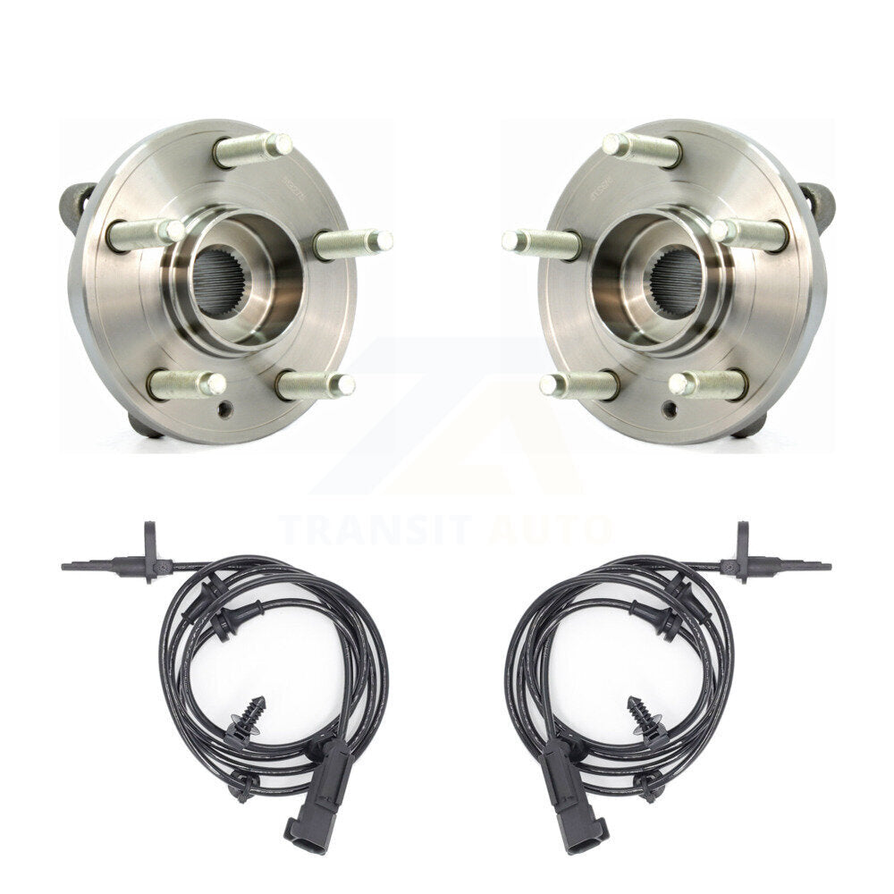 Wheel Hub Bearing And ABS Sensor Front Kit For Ford Flex Taurus Lincoln MKT MKS