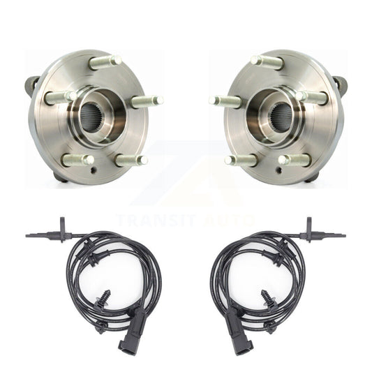 Wheel Hub Bearing And ABS Sensor Front Kit For Ford Flex Taurus Lincoln MKT MKS