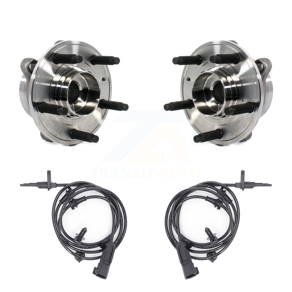 Wheel Hub Bearing And ABS Sensor Front Kit For Ford Police Interceptor Sedan