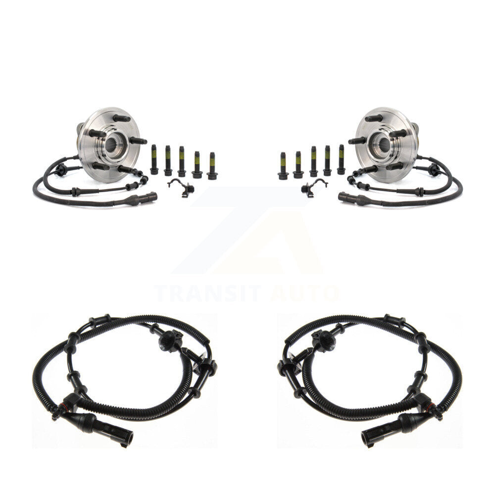 Wheel Hub Bearing & Extra ABS Sensor Front Kit For Ford Explorer Lincoln Aviator