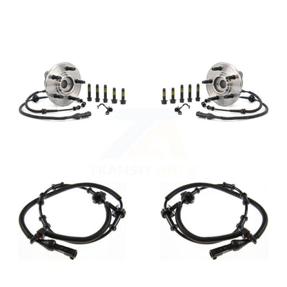 Wheel Hub Bearing & Extra ABS Sensor Front Kit For Ford Explorer Lincoln Aviator