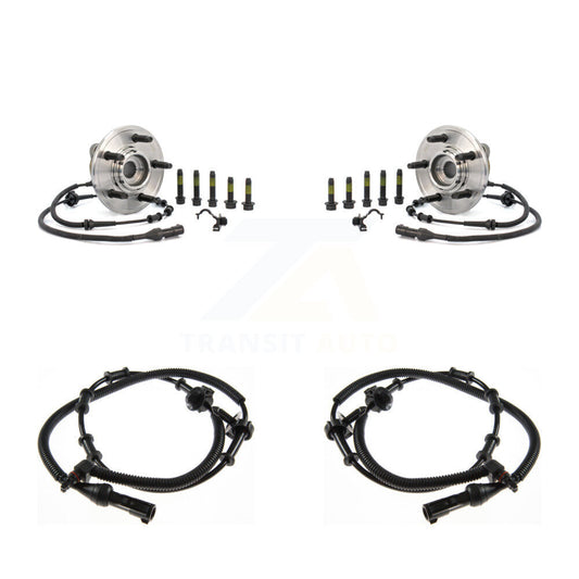 Wheel Hub Bearing & Extra ABS Sensor Front Kit For Ford Explorer Lincoln Aviator
