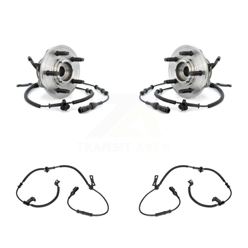 Wheel Hub Bearing & Extra Sensor Front Kit For Ford Explorer Sport Trac Mercury
