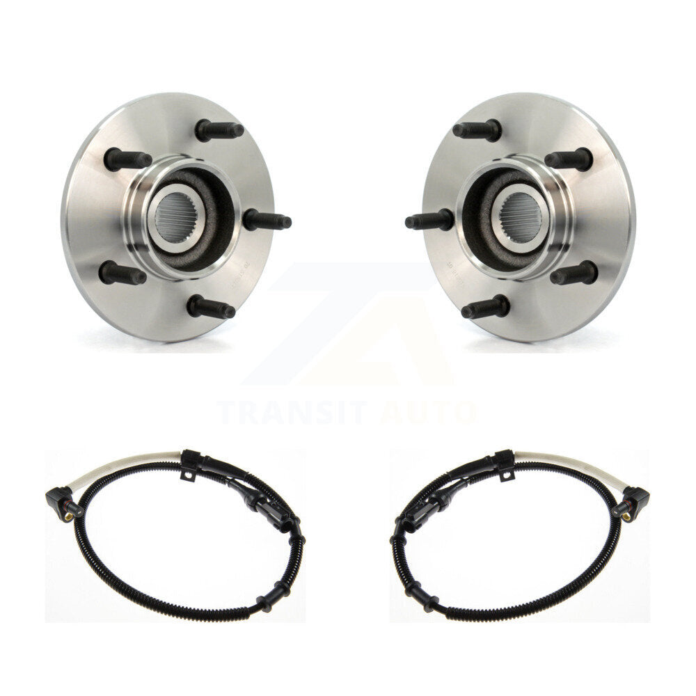 Wheel Hub Bearing And ABS Sensor Front Kit For 1997-1999 Ford F-150 with Harness