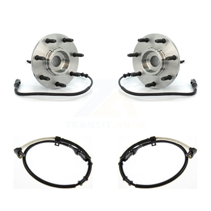 Wheel Hub Bearing & Extra ABS Sensor Front Kit For 1999 Ford F-250 with Harness