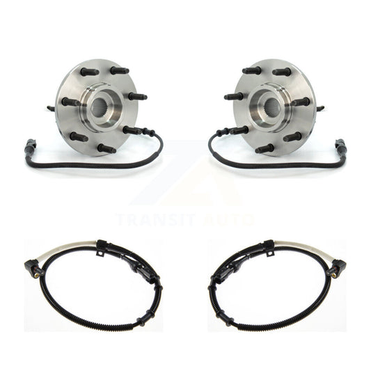 Wheel Hub Bearing & Extra ABS Sensor Front Kit For 1999 Ford F-250 with Harness