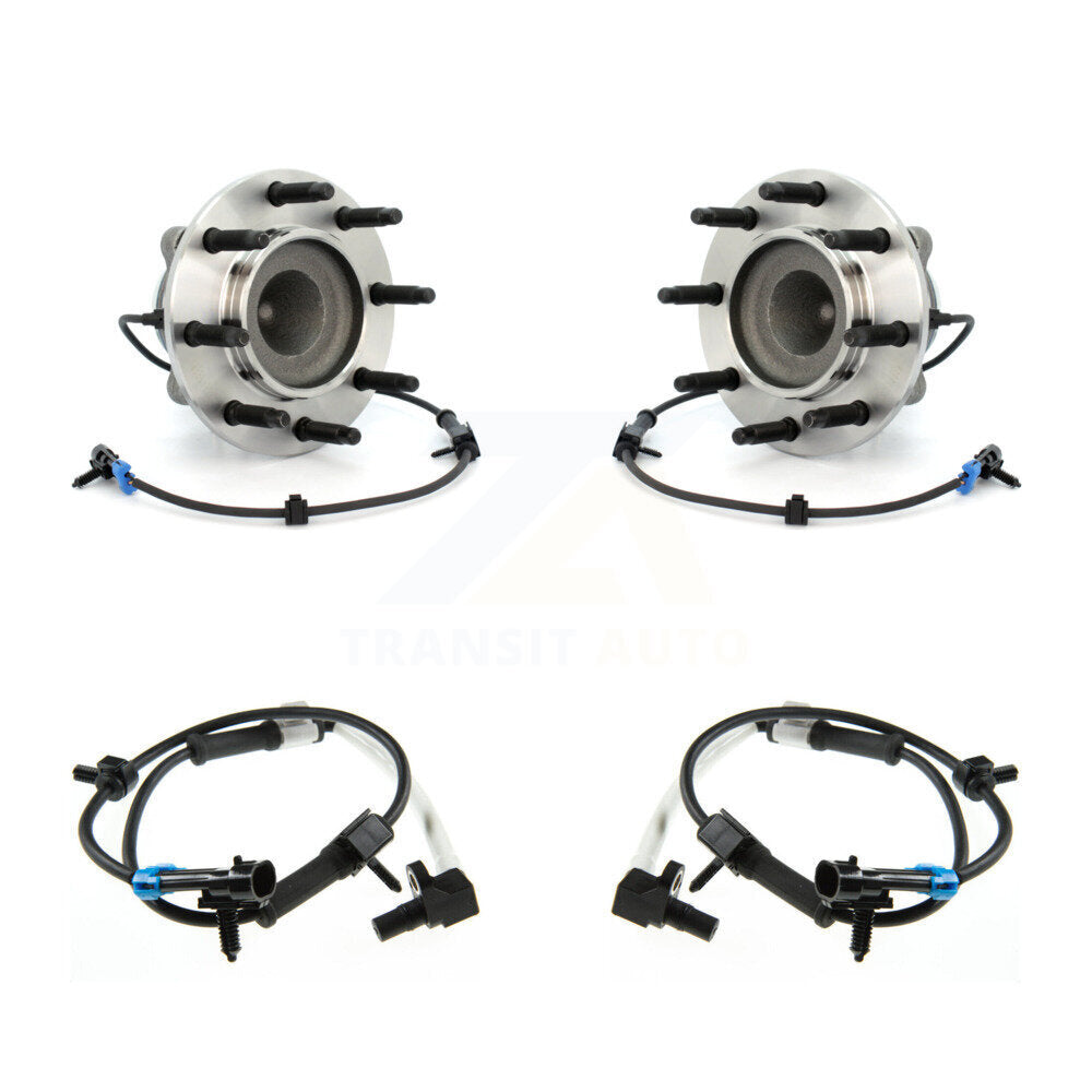 Wheel Hub Bearing & Extra Sensor Front Kit For Chevrolet Express 2500 GMC Savana