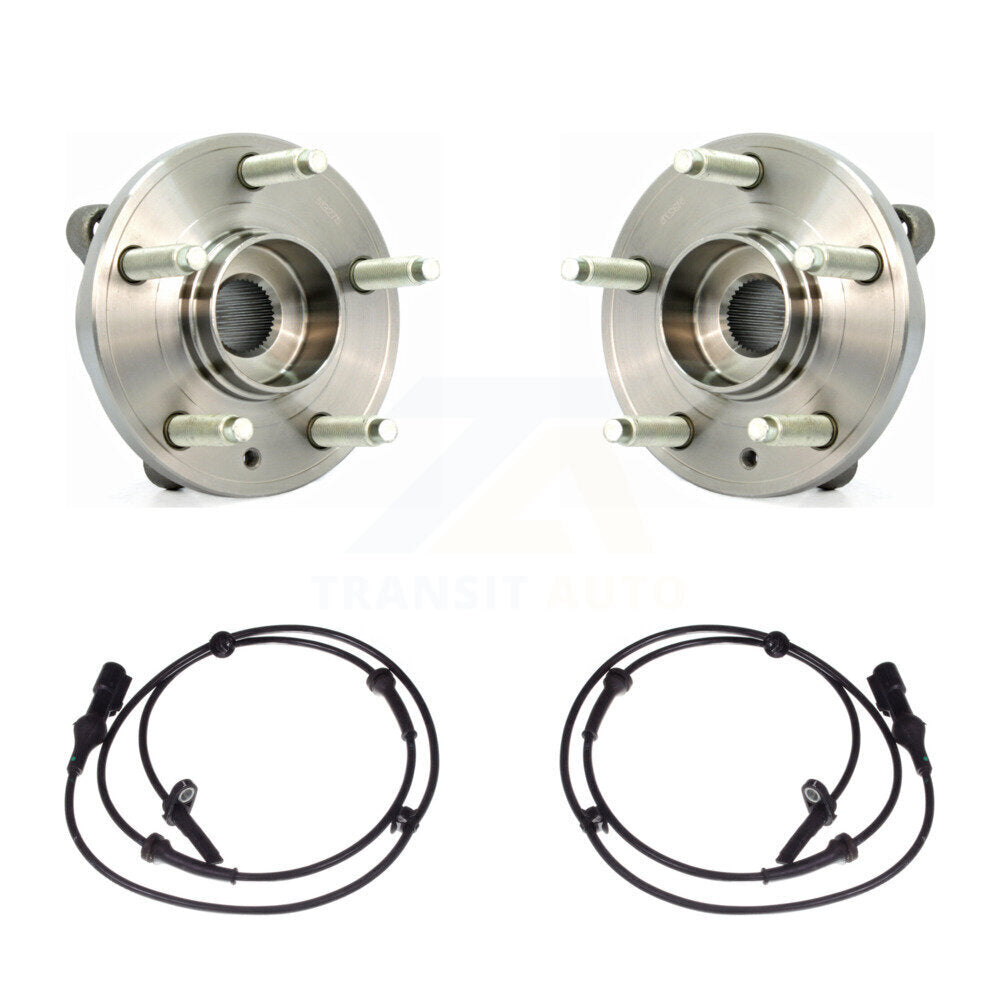Wheel Hub Bearing And ABS Sensor Front Kit For Ford Taurus Flex Lincoln MKS
